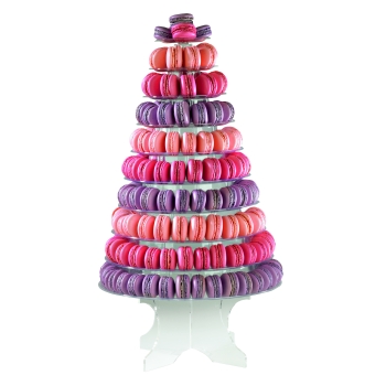 Pyramide à  macarons version transparente 