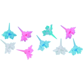 Bobèche Fleurette plastique pour Bougie torsadée 1 an et 10 ans
