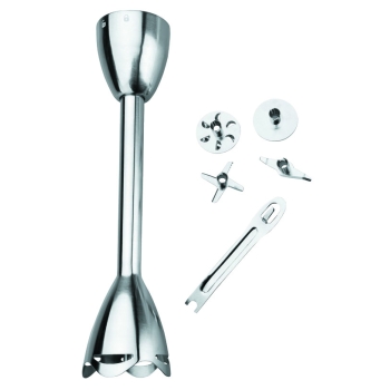 Accessoires pour Mini Mixer Inox : Pied de mixer extra long 27 cm + lames 