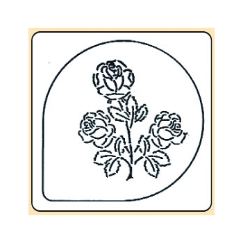 Pochoir plastique rose modèle 1