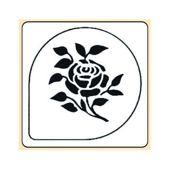 Pochoir plastique rose modèle 2