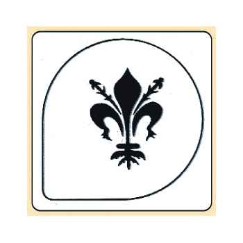 Pochoir plastique fleur de lys