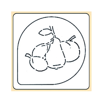 Pochoir plastique poire