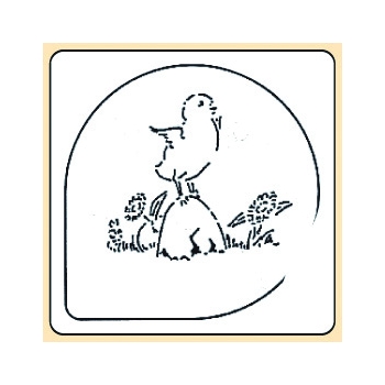 Pochoir plastique oiseaux modèle 2