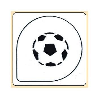 Pochoir plastique ballon de foot