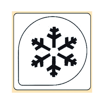 Pochoir plastique flocon de neige