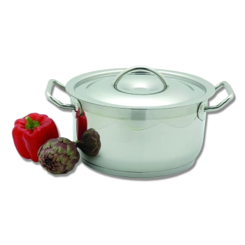 Marmite  avec couvercle  inox 18/10 Gamme Pro-Luxe 