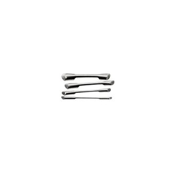 Jeu de 4 gouges cannelées en inox 