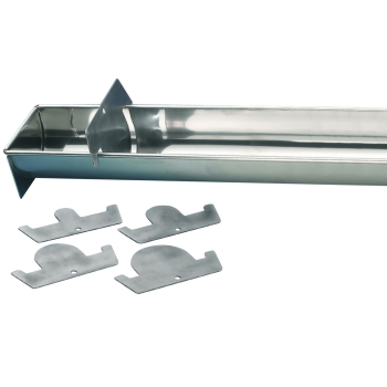 Série de 4 Raclettes à Bûche inox