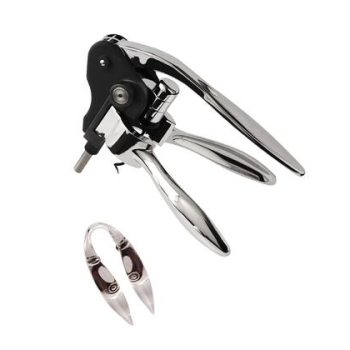 Tire-bouchon à pince chromé de luxe  
