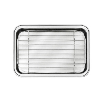 Plateau à dresser avec grille inox - 