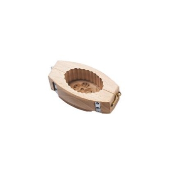Moule à beurre cannelé ovale 80 g - décor "fleur" 