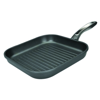 Poêle Grill Fonte 28cm Carrée Plancha Viande Induction Poêle à