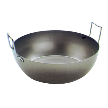 Bassine à friture bombée sans panier Acier