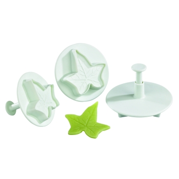 Découpoir plastique Empreinte + Poussoir Feuille de lierre
