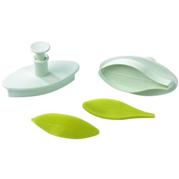 Découpoir plastique Empreinte + Poussoir Feuille ou Pétale