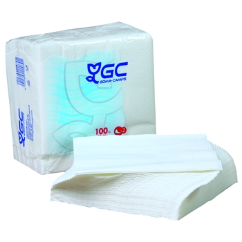 Serviette papier blanche 100% fibres recyclées - ECOLABEL