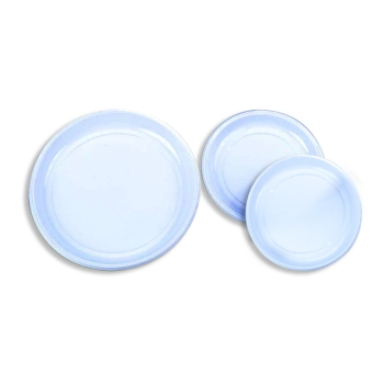 Assiette ronde plastique - 100 unités