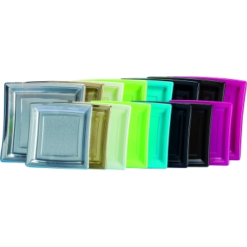 Assiette carrée plastique