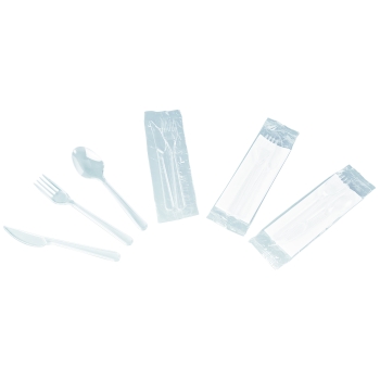 Couvert plastique cristal - 50 unités