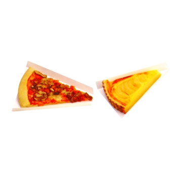 Triangle rainé carton blanc - 250 unités