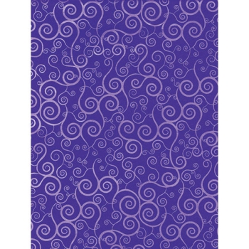 Papier cadeau arabesques bleu