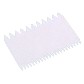Peigne décor plastique rectangle - 11 x 7.5 cm