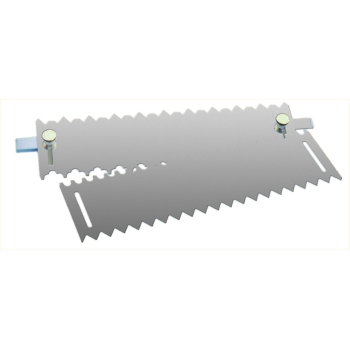 Peigne à décor alu double - 36.7 cm