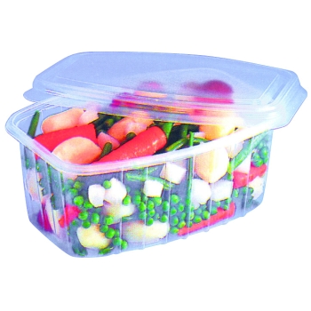 Boites avec couvercle spécial micro-ondes -POLYPRO -20°C +130°C - sachet de 25 unités 