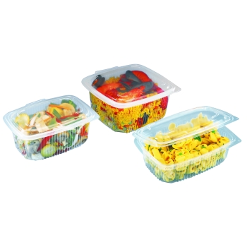 Boites avec couvercle spécial micro-ondes -POLYPRO -20°C +130°C - sachet de 50 unités -