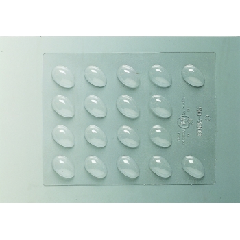 Plaque Pâques PM - 18 demi-coquilles unies