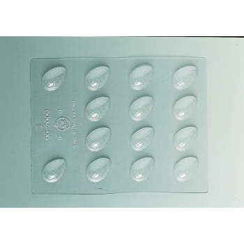 Plaque Pâques PM - 15 demi-coquilles craquelées