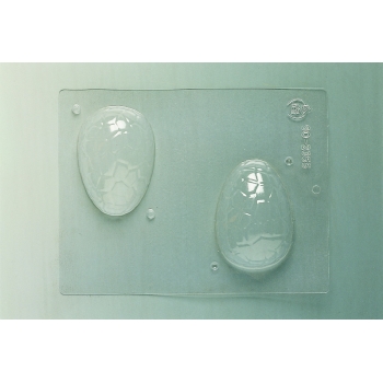 Plaque Pâques PM - 2 demi-coquilles craquelées