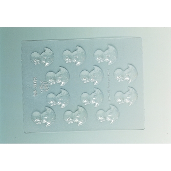 Plaque Pâques PM - 12 poussins