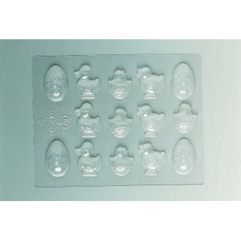 Plaque Pâques PM - 14 sujets assortis