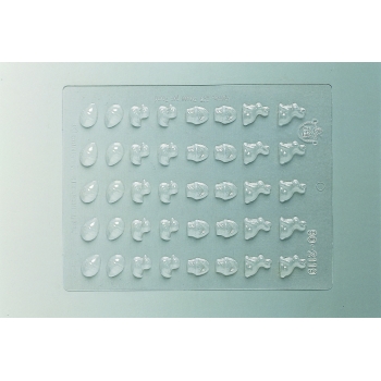 Plaque Pâques PM - 40 mini-sujets assortis