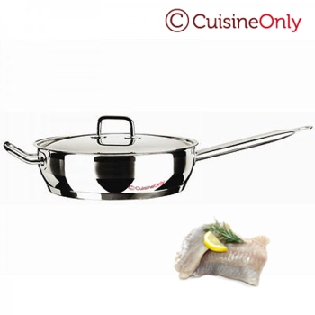 SITRAM Sauteuse 28cm tous feux dont induction noir + pince