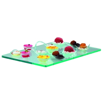 Plateau "Cristal" PMMA