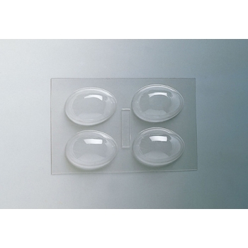 Plaque Pâques PM - 4 demi-coquilles unies