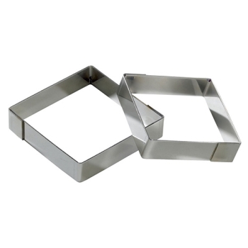 Nonnettes carrées inox ou Carrés à Tarte