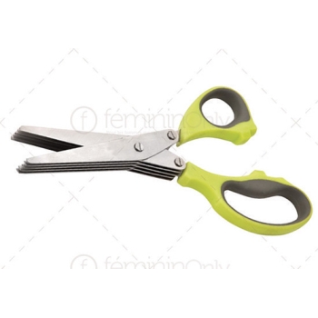 Ciseaux inox multi- lames à herbes - 22 cm 
