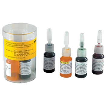 Boite de 4 Colorants Liquides Alimentaires