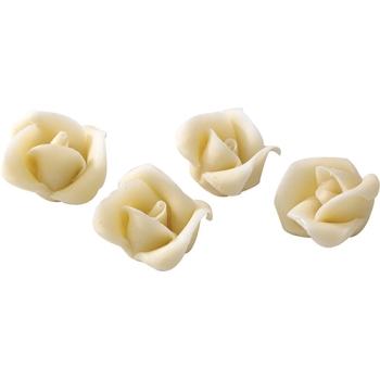 Roses blanches pâte d'amande 