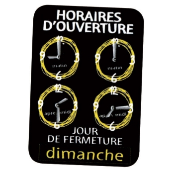 Pancarte Horloge (dupliqué)