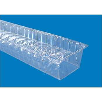 Gouttières à bûche plastique Torsade - paquet de 12