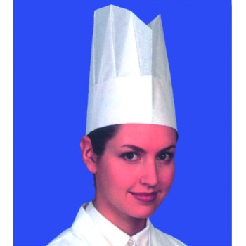 Toque de chef papier "taille réglable" - 10 unités