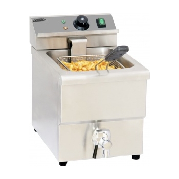 Friteuse électrique avec vanne de vidange 8 litres
