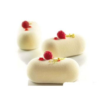 Moule silicone- 8 ovales bombés (PILLOW) - 8x80 ml