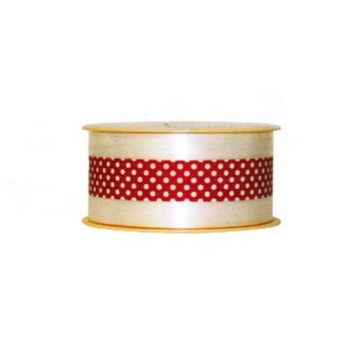 Ruban Charlotte pois rouge