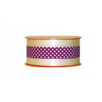 Ruban Charlotte pois violet